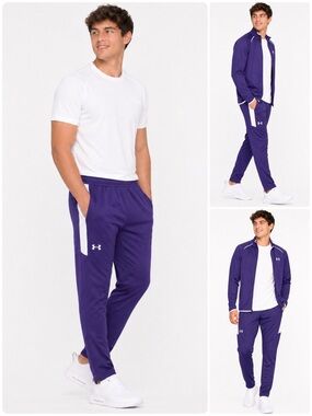 Under Armour PANTS Zip Ankle Color Block Pockets Elastic Waistband  Drawcord